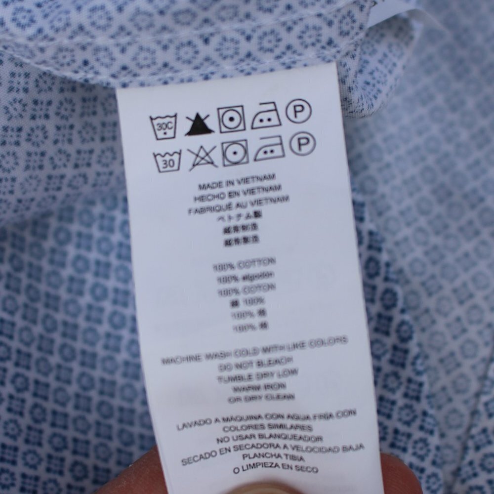 Michael Kors Men’s Classic Fit Long Sleeve Button Up Patterned Shirt Large - Picture 14 of 15